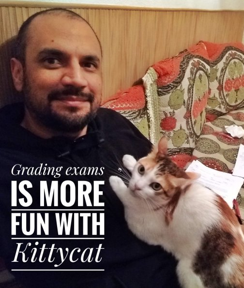 Grading is more fun with kittycat